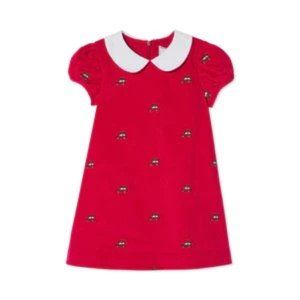 Classic Prep Paige Dress, Crimson with Woody Embroidered - Size 3T - Worn once